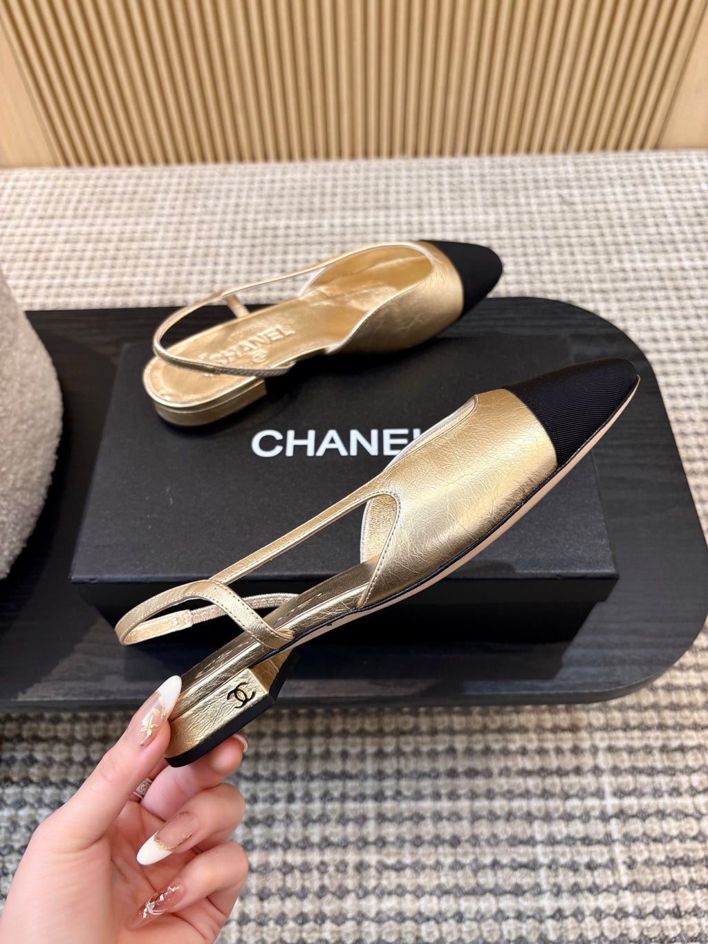 Жіночі зручні шкіряні сандалі Chanel Ballet