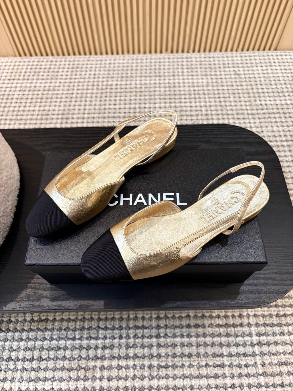 Жіночі зручні шкіряні сандалі Chanel Ballet