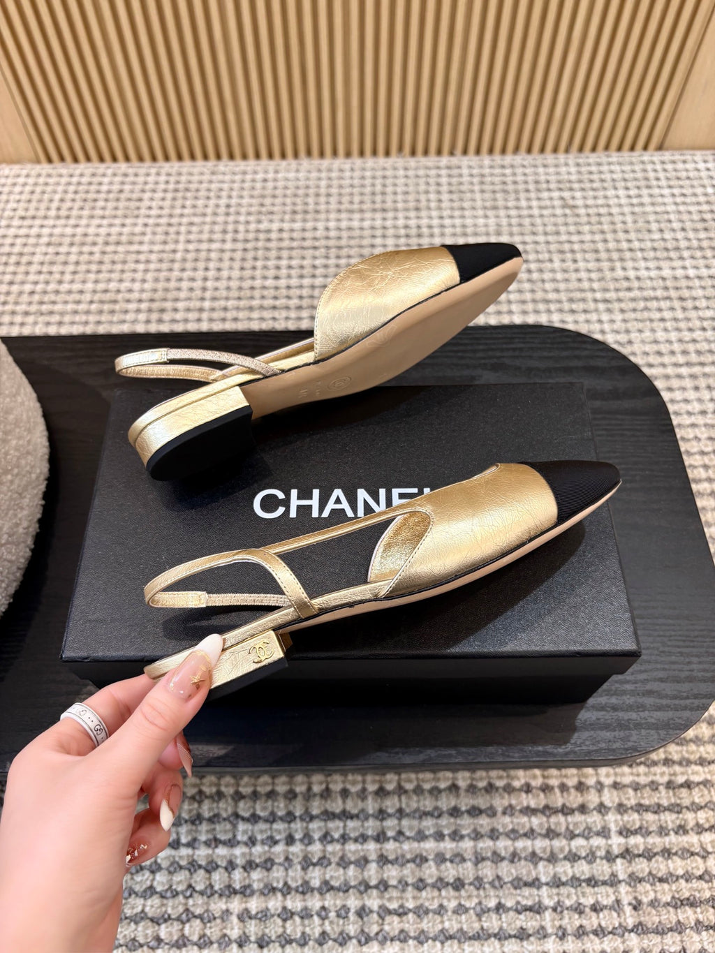 Жіночі зручні шкіряні сандалі Chanel Ballet