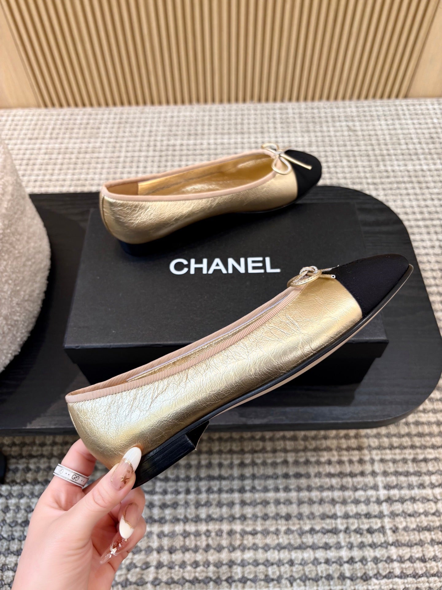 Жіночі зручні шкіряні сандалі Chanel Ballet