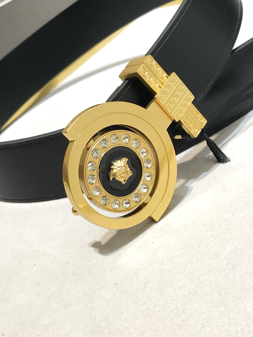 Ремінь Versace з натуральної шкіри