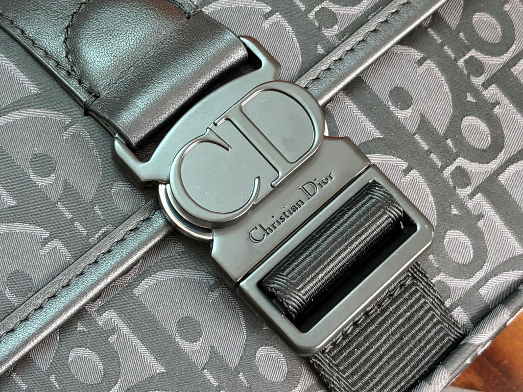 Сумка-месенджер Dior Trek з нейлону, чорна — фото 5