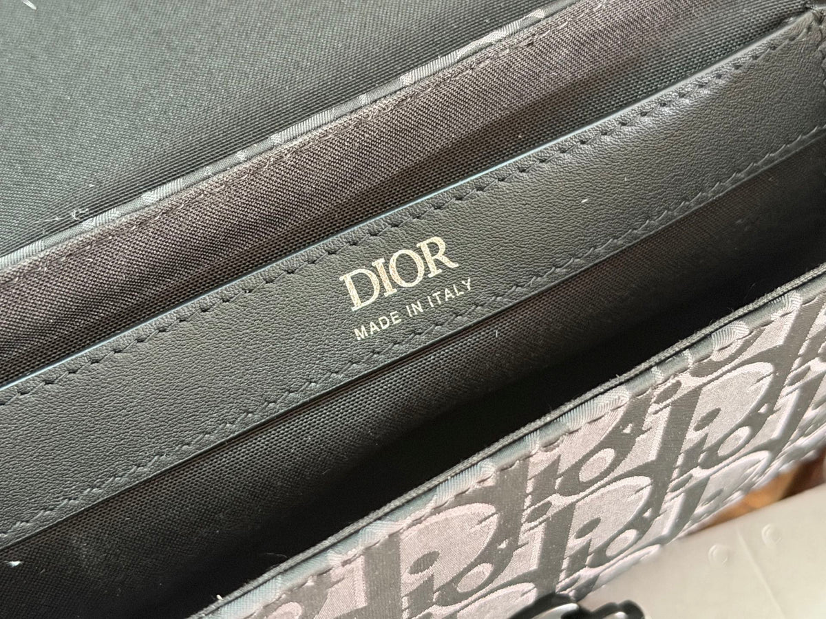 Сумка-месенджер Dior Trek з нейлону, чорна — фото 10