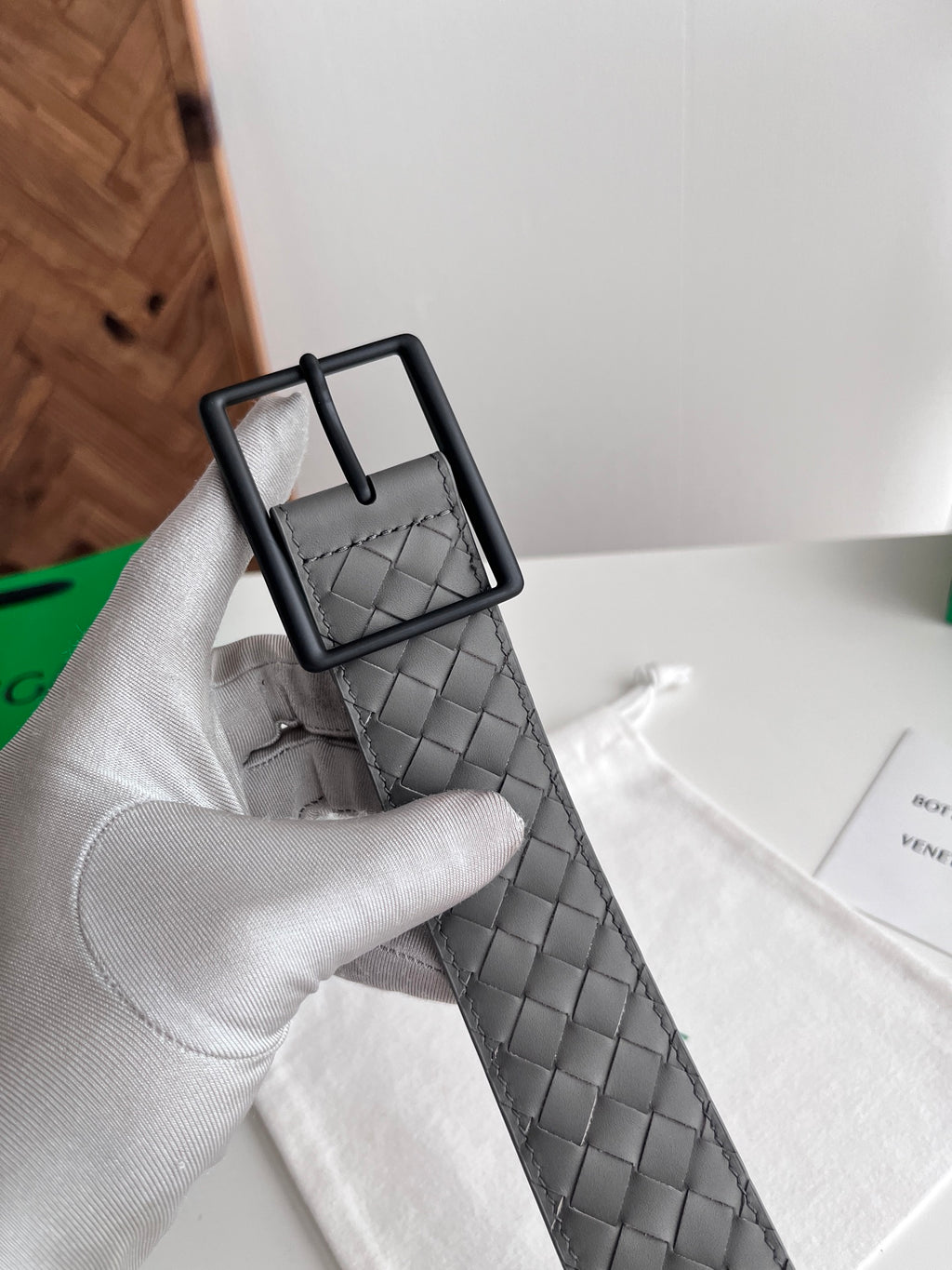Ремінь Bottega Veneta з натуральної телячої шкіри