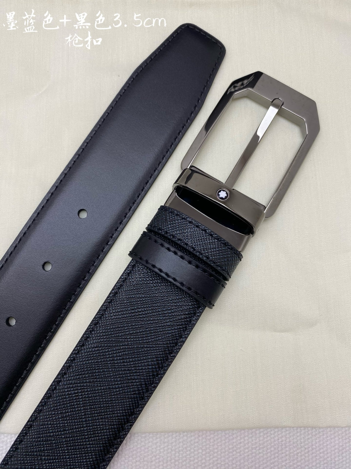 Ремінь Montblanc з натуральної шкіри