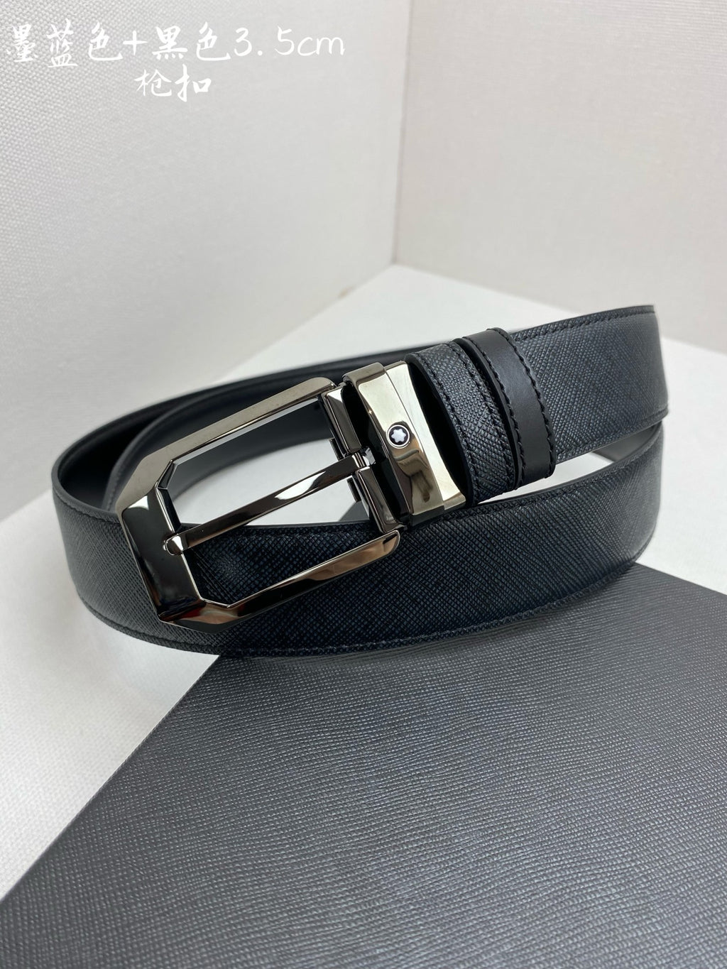 Ремінь Montblanc з натуральної шкіри