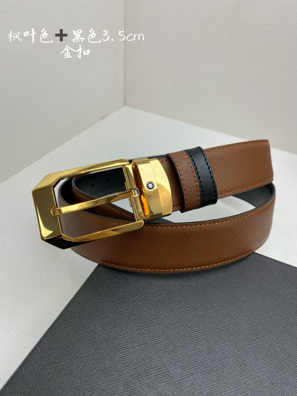 Ремінь Montblanc з натуральної шкіри