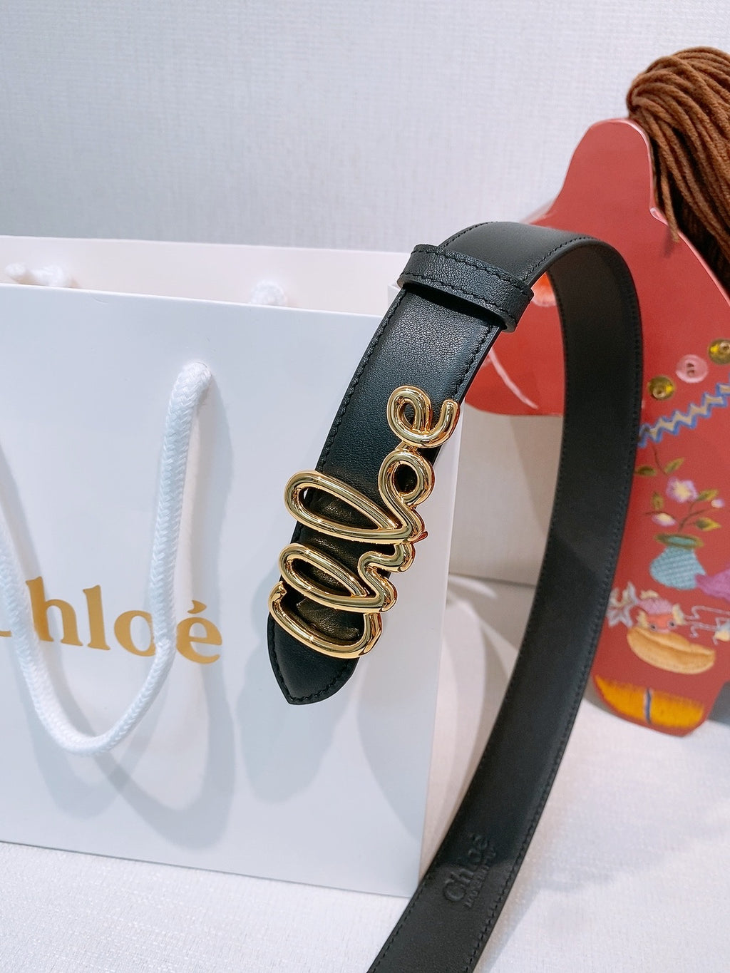 Ремінь Chloé з натуральної телячої шкіри