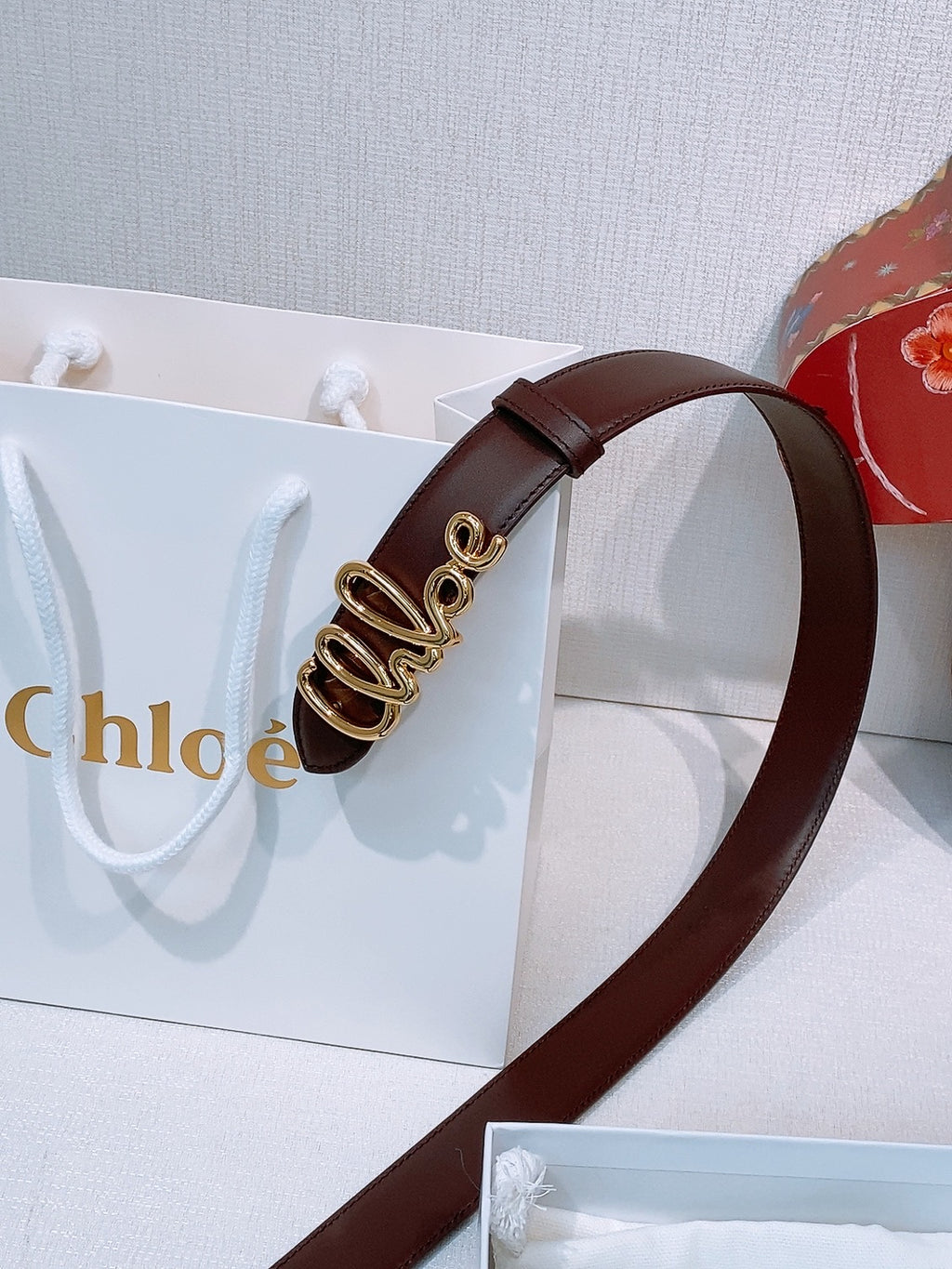Ремінь Chloé з натуральної телячої шкіри