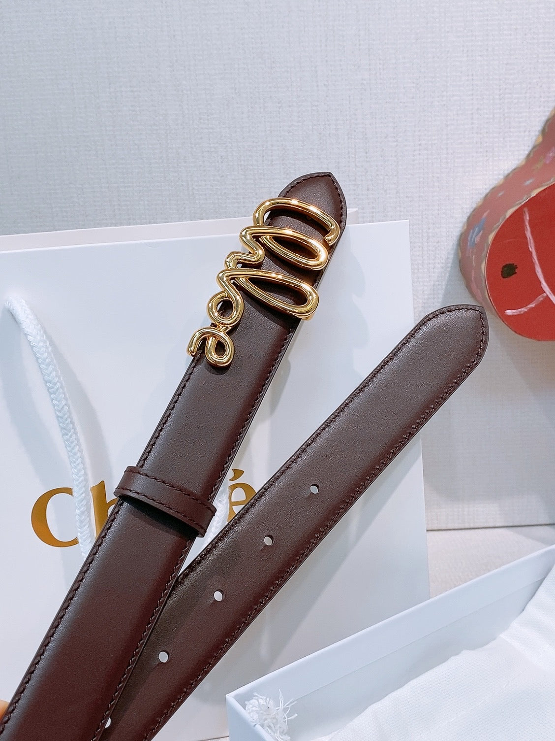 Ремінь Chloé з натуральної телячої шкіри