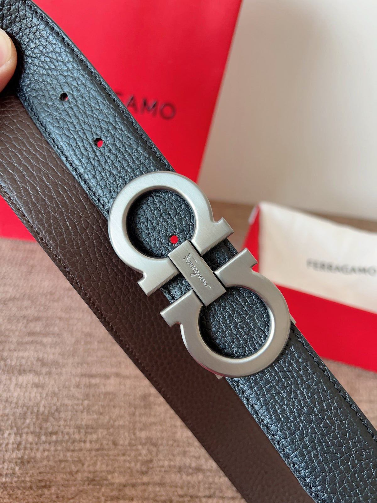 Ремінь Salvatore Ferragamo з натуральної шкіри