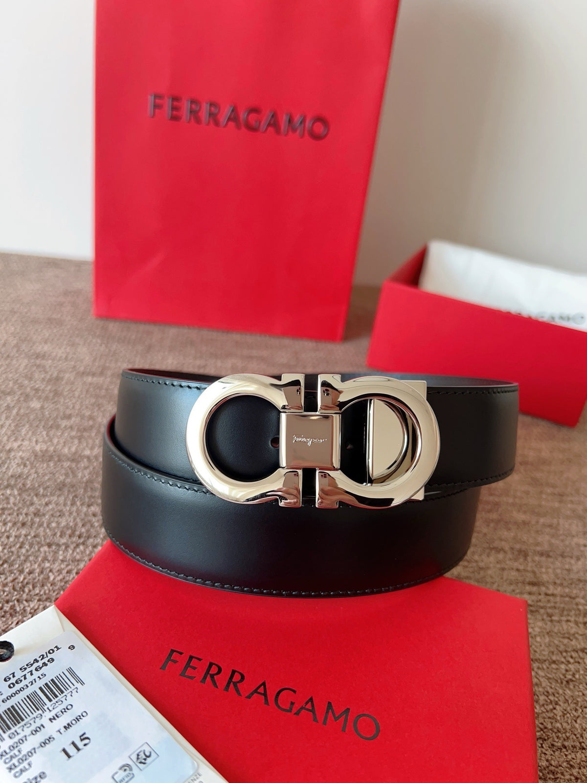 Ремінь Salvatore Ferragamo з натуральної шкіри