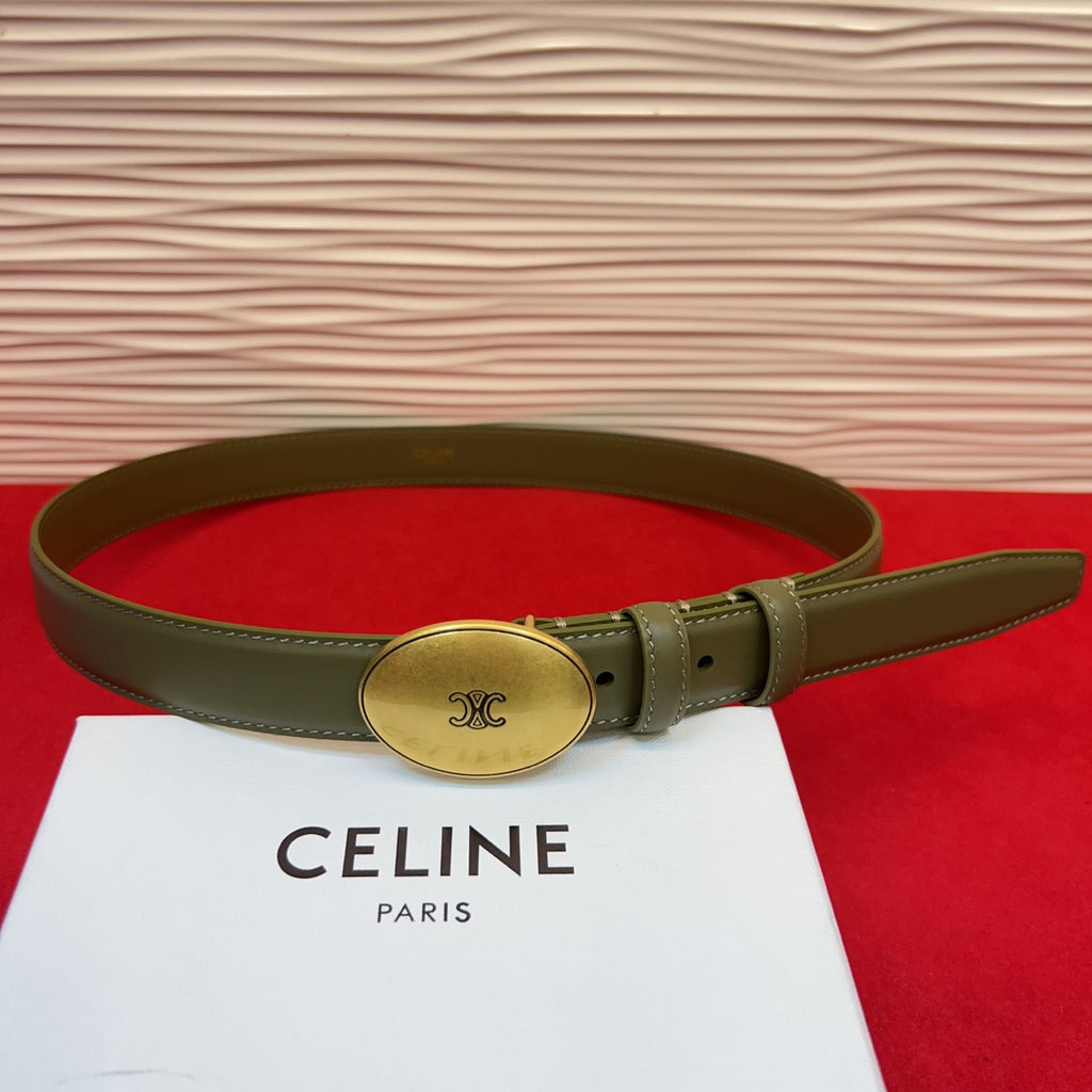 Ремінь Celine з натуральної телячої шкіри