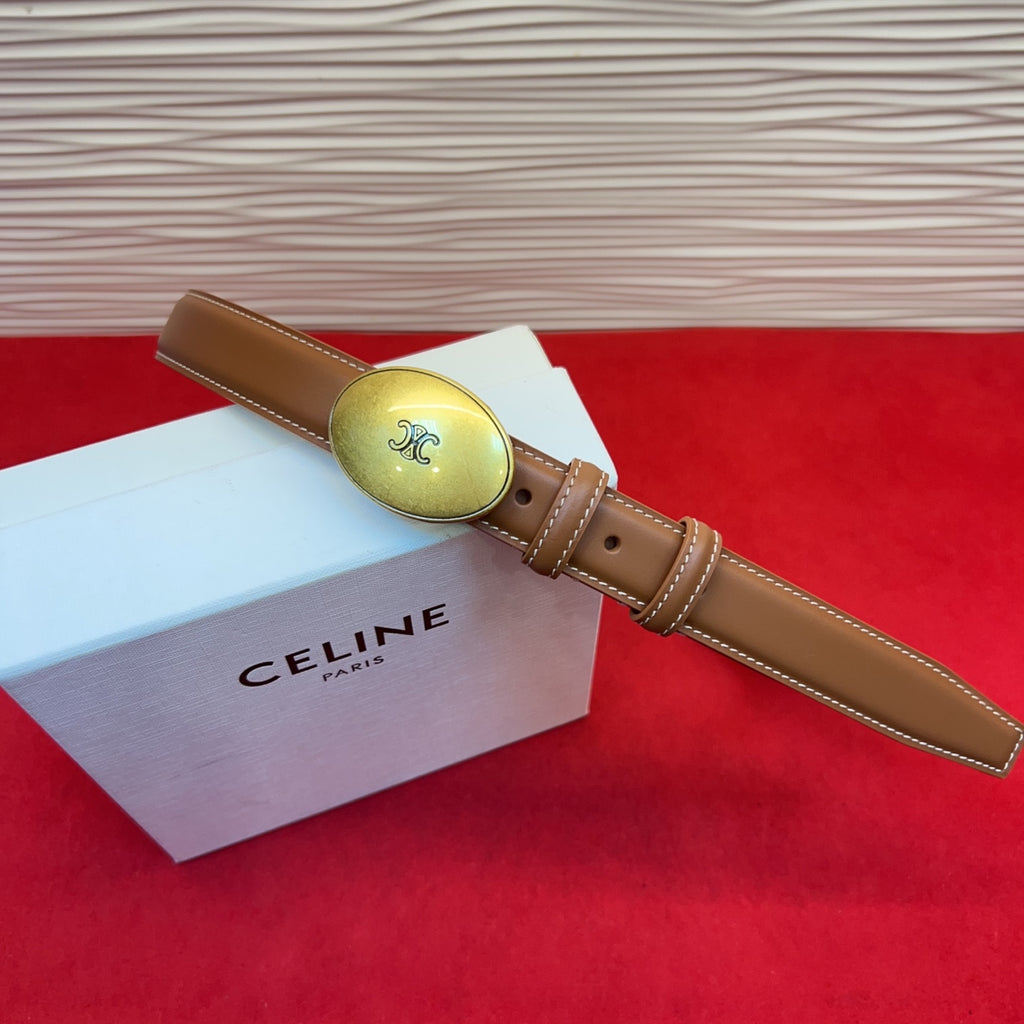 Ремінь Celine з натуральної телячої шкіри