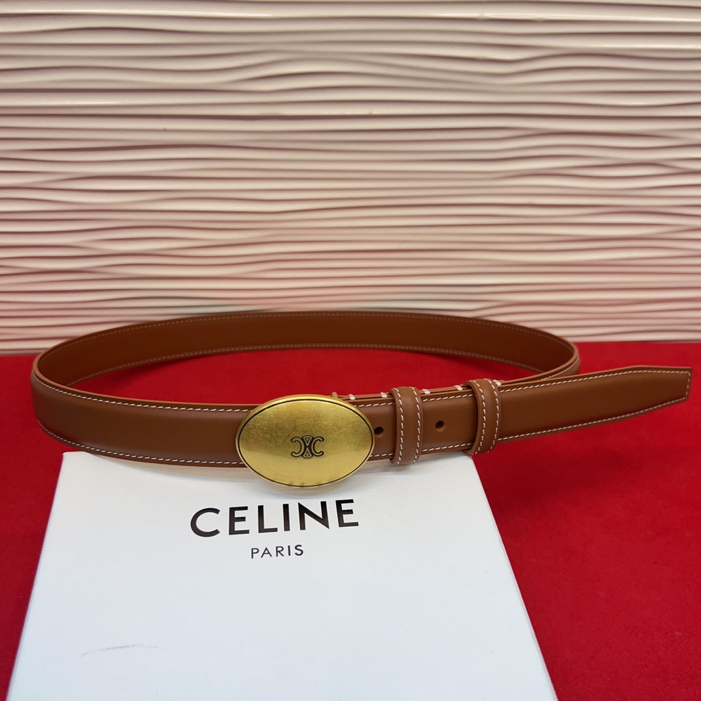Ремінь Celine з натуральної телячої шкіри