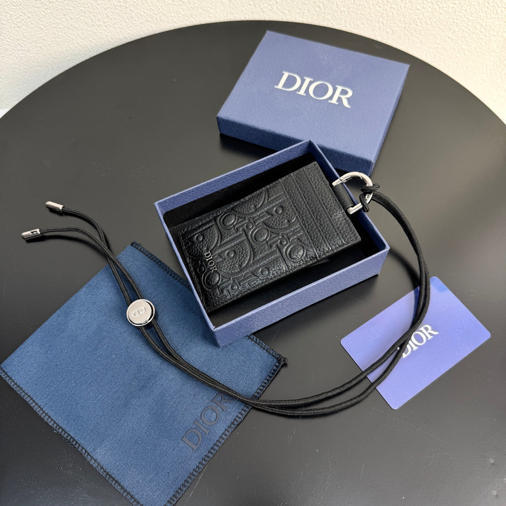 Картхолдер Dior з текстилю й натуральної шкіри — фото 8