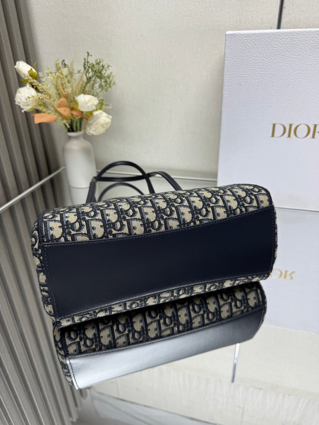Шопер Dior з текстилю й натуральної шкіри — фото 5