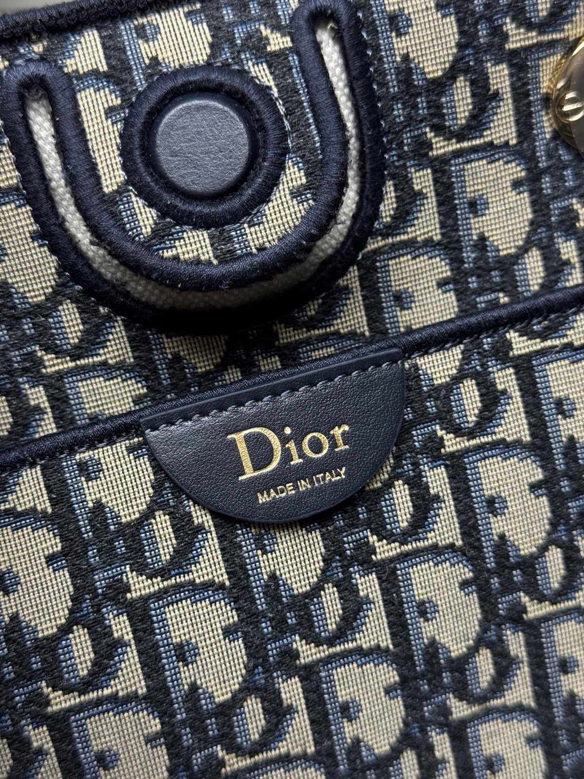 Шопер Dior з текстилю й натуральної шкіри — фото 7