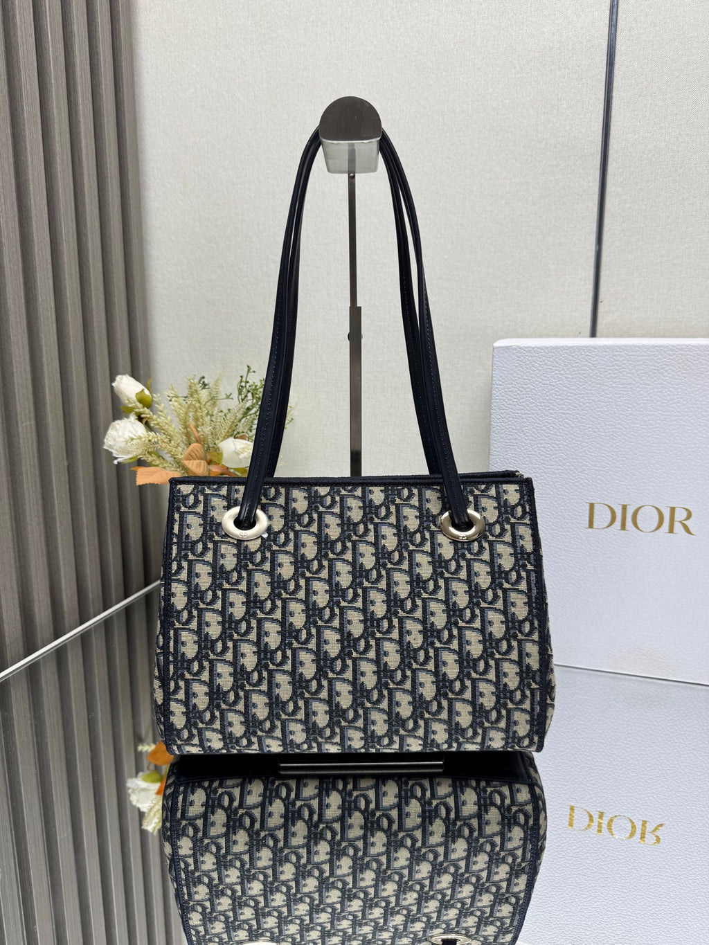 Шопер Dior з текстилю й натуральної шкіри — фото 4