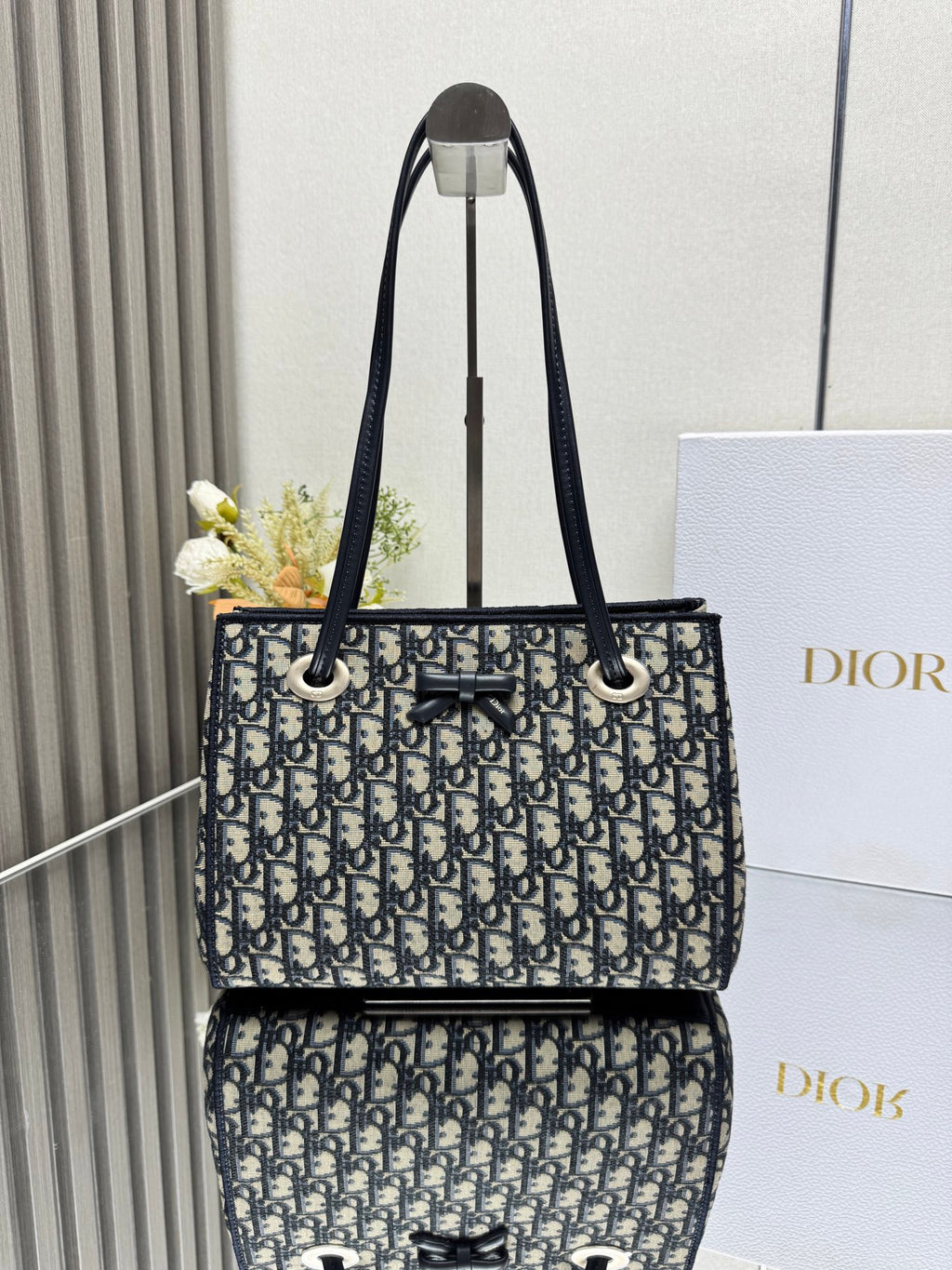 Шопер Dior з текстилю й натуральної шкіри — фото 1