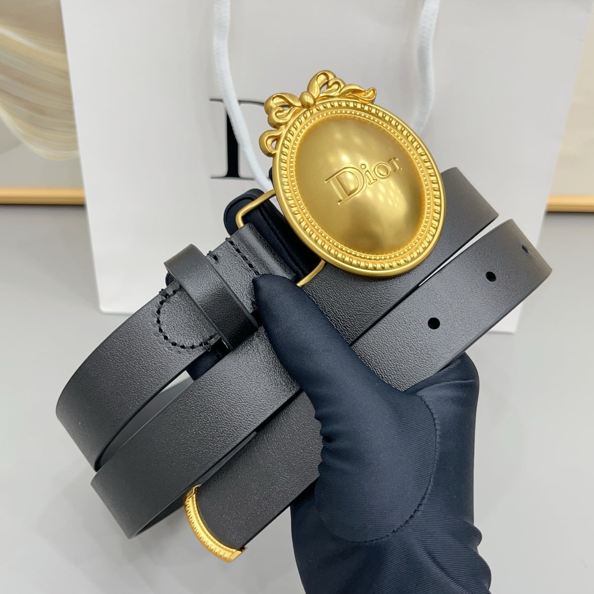 Ремінь Dior з натуральної телячої шкіри