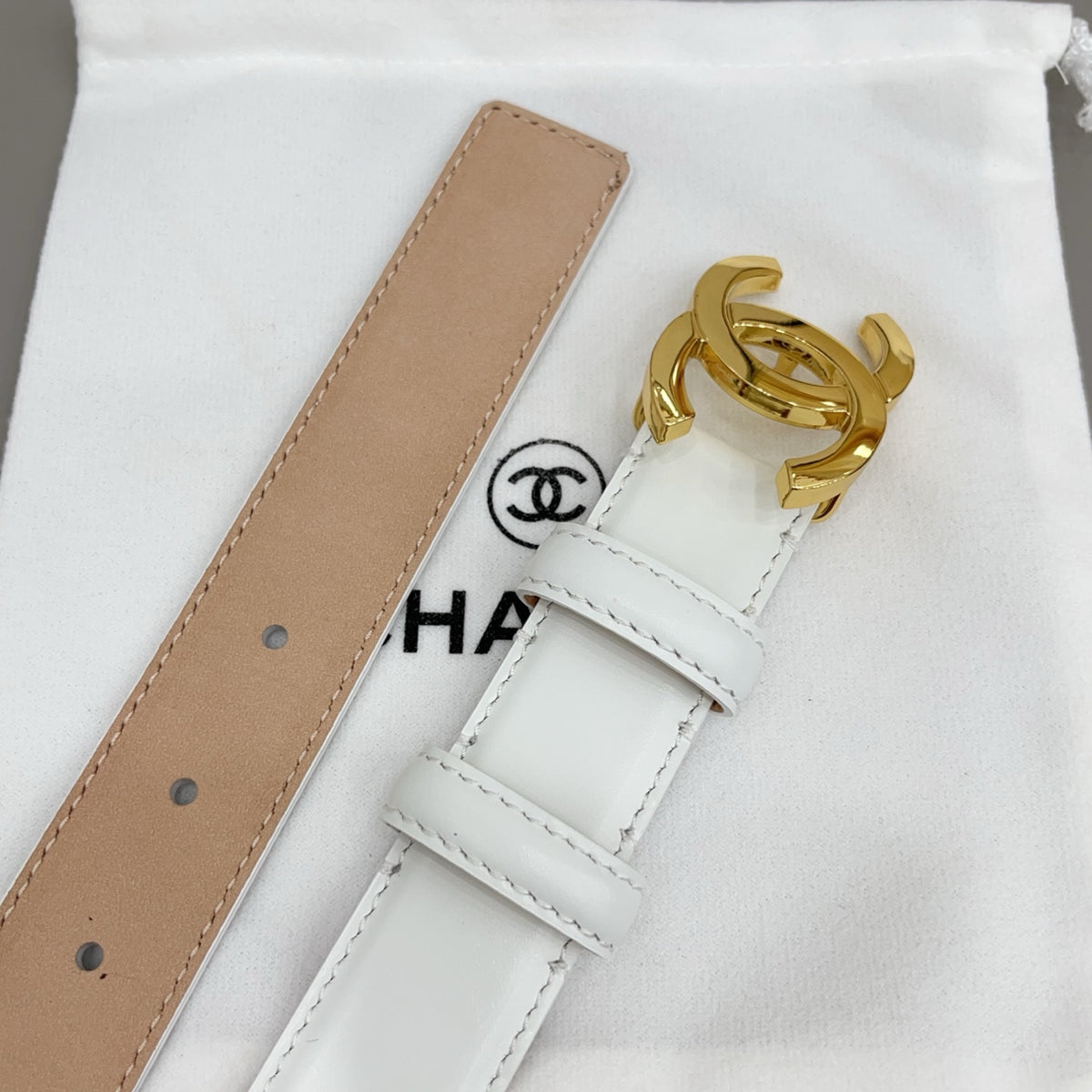 Ремінь Chanel з натуральної шкіри