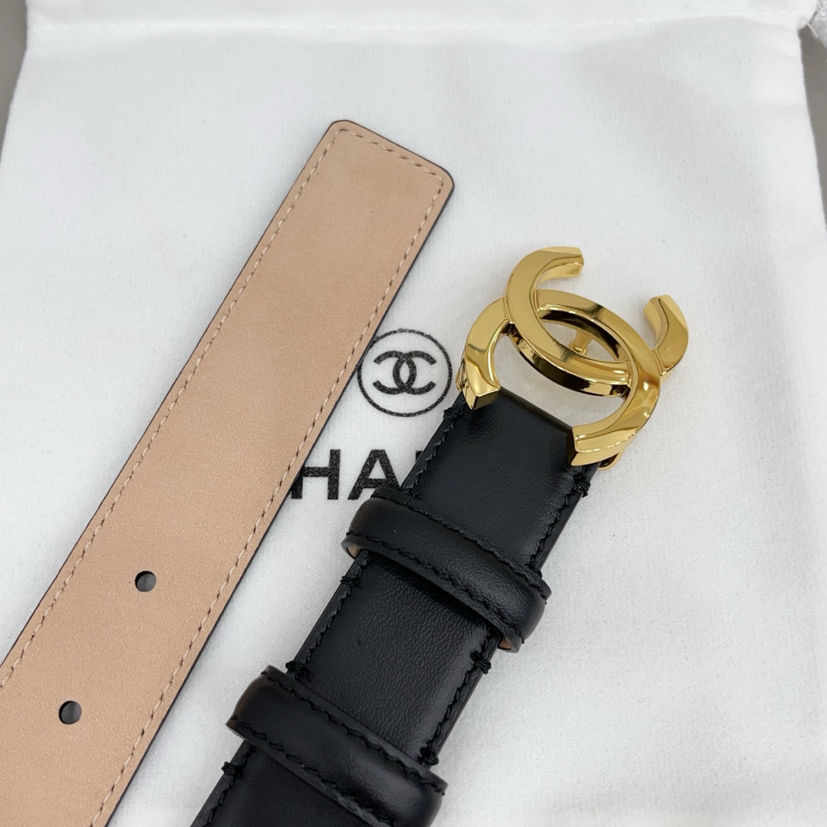 Ремінь Chanel з натуральної шкіри