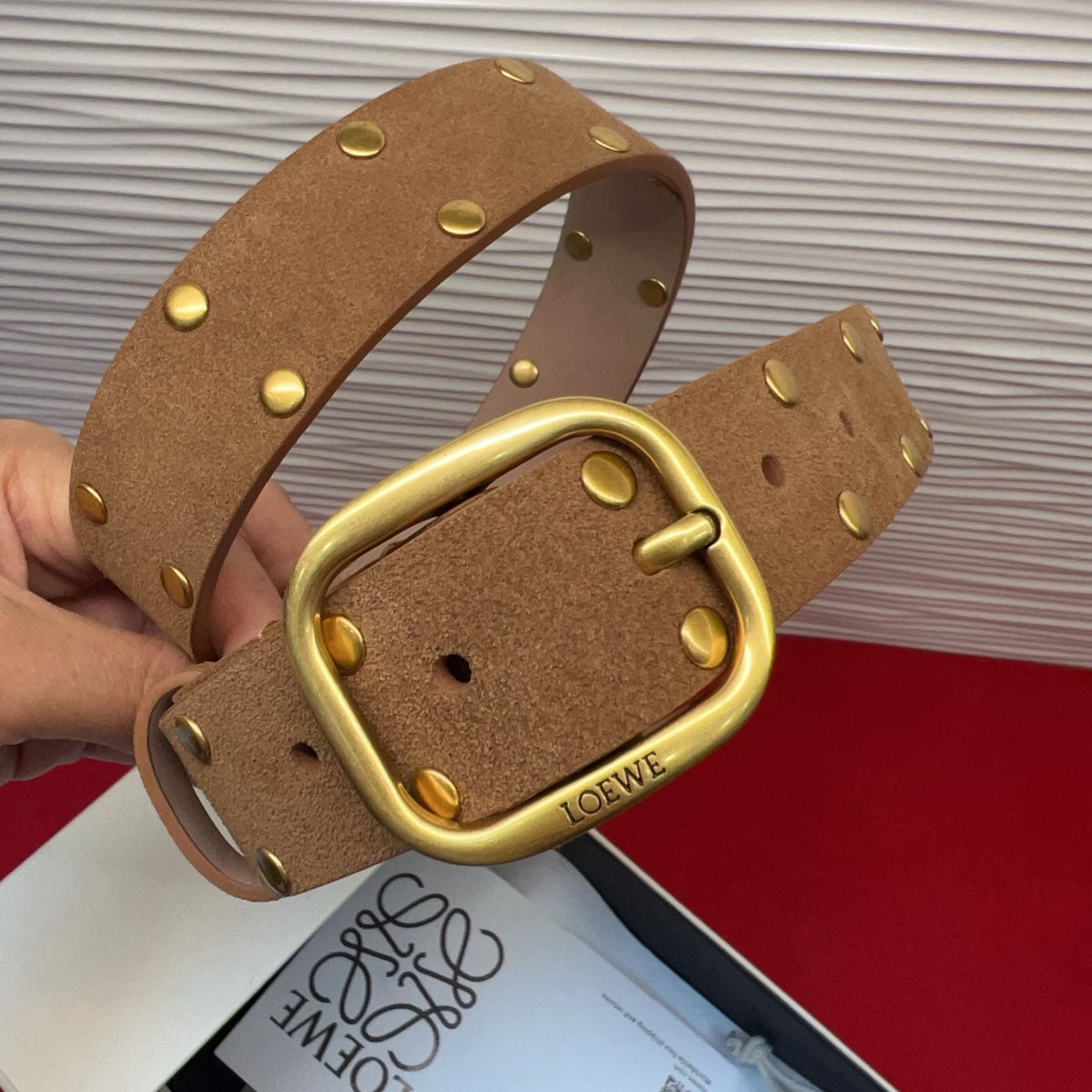 Ремінь Loewe із замші