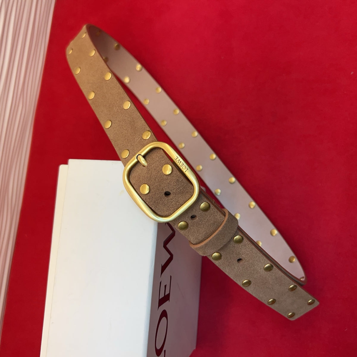 Ремінь Loewe із замші