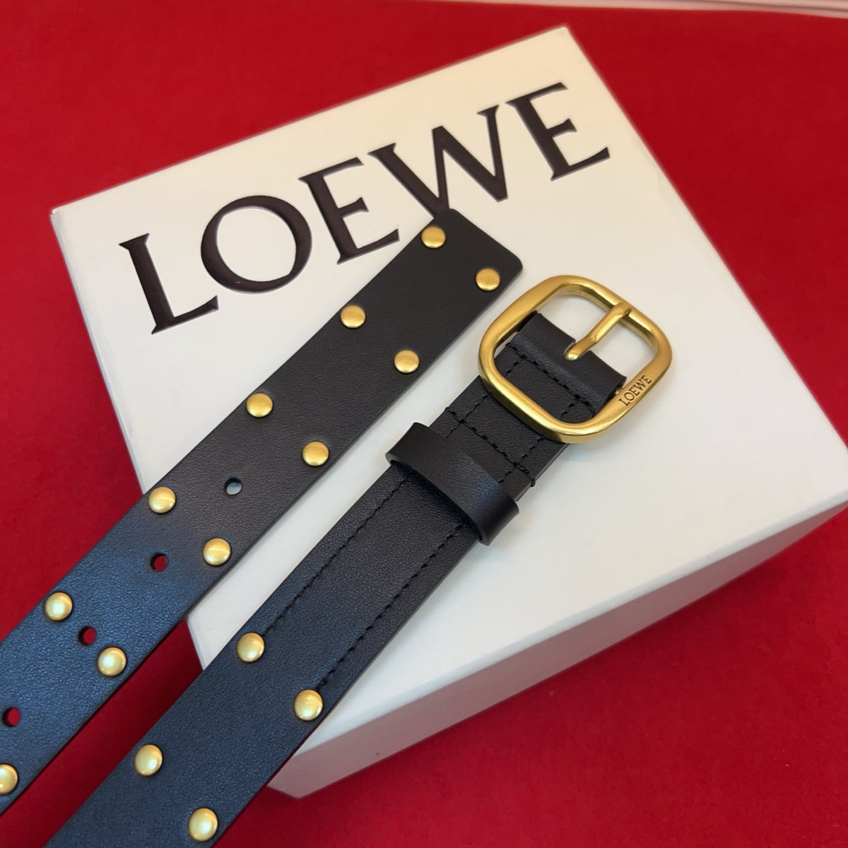 Ремінь Loewe із замші