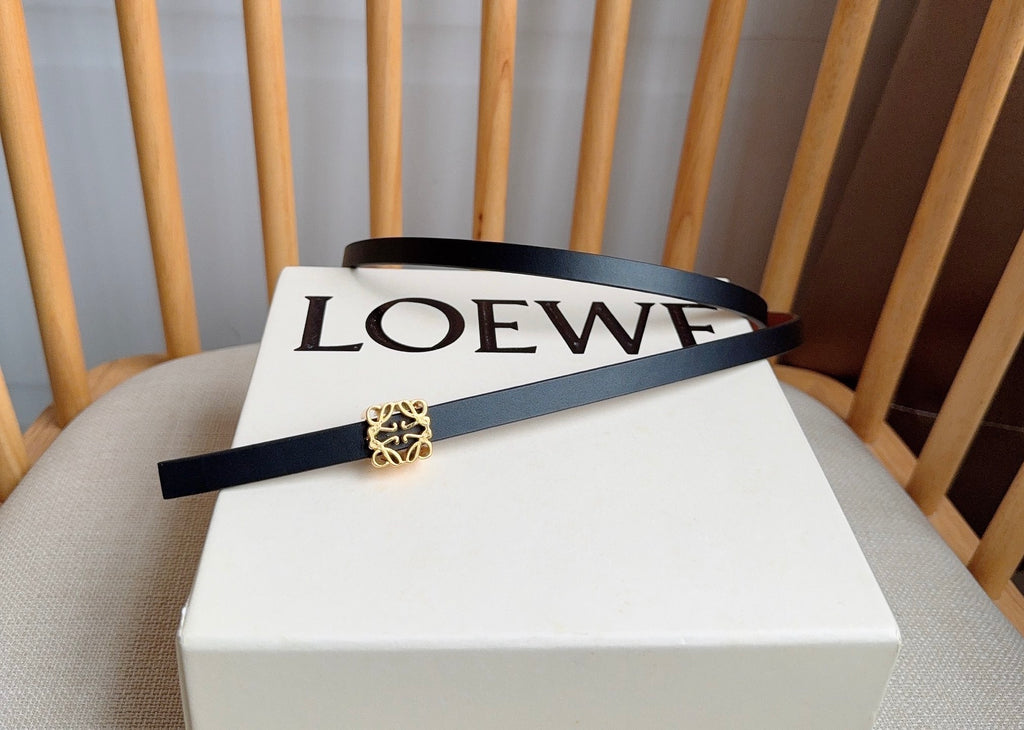 Ремінь Loewe з натуральної телячої шкіри