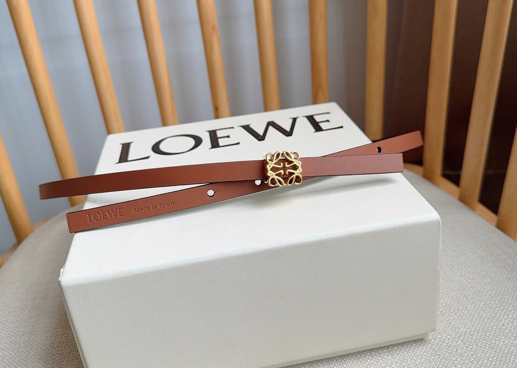 Ремінь Loewe з натуральної телячої шкіри