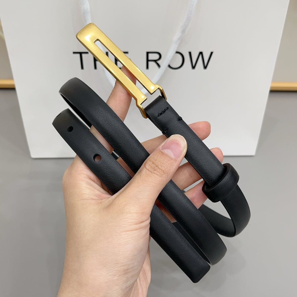 Ремінь The Row з натуральної телячої шкіри