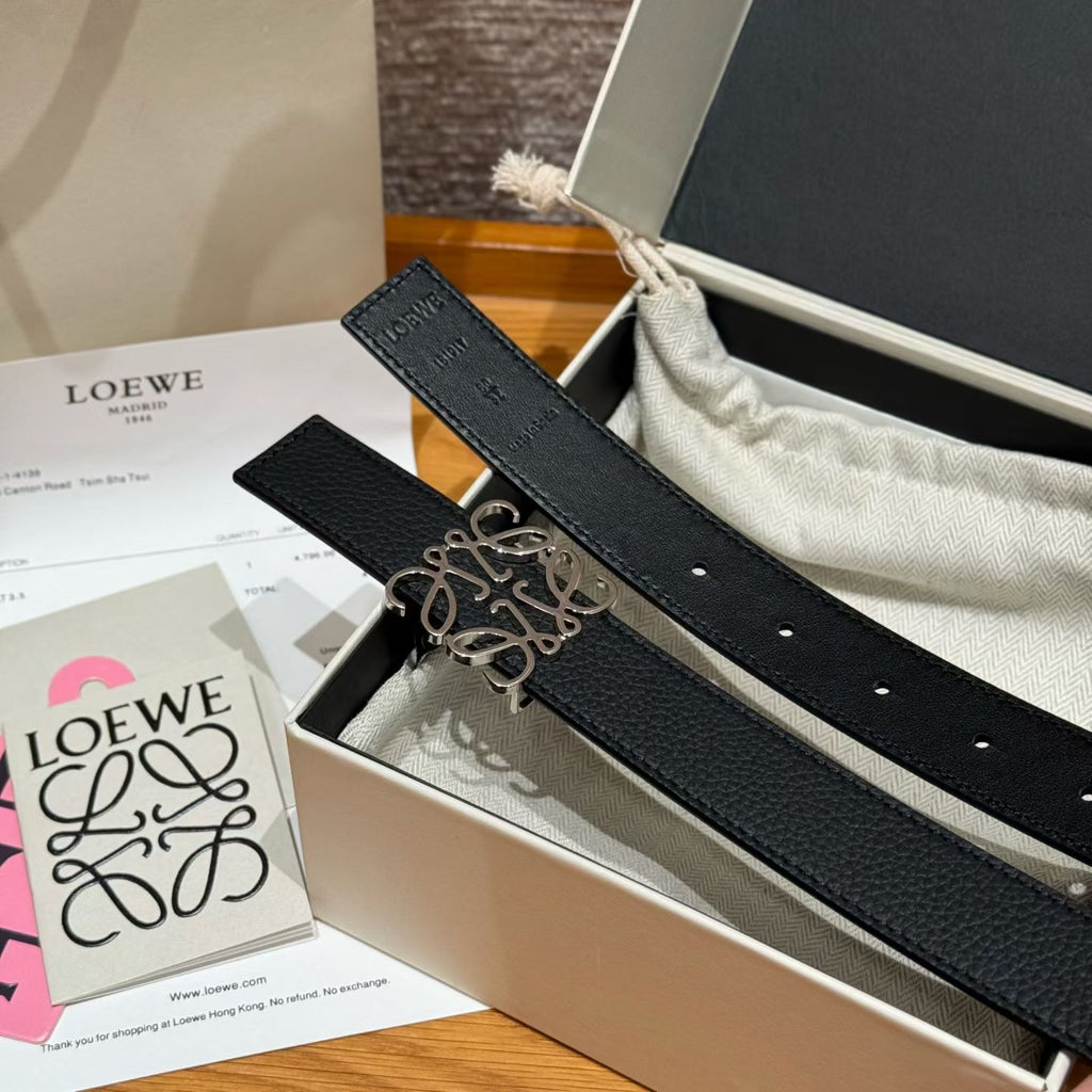 Ремінь Loewe з натуральної шкіри