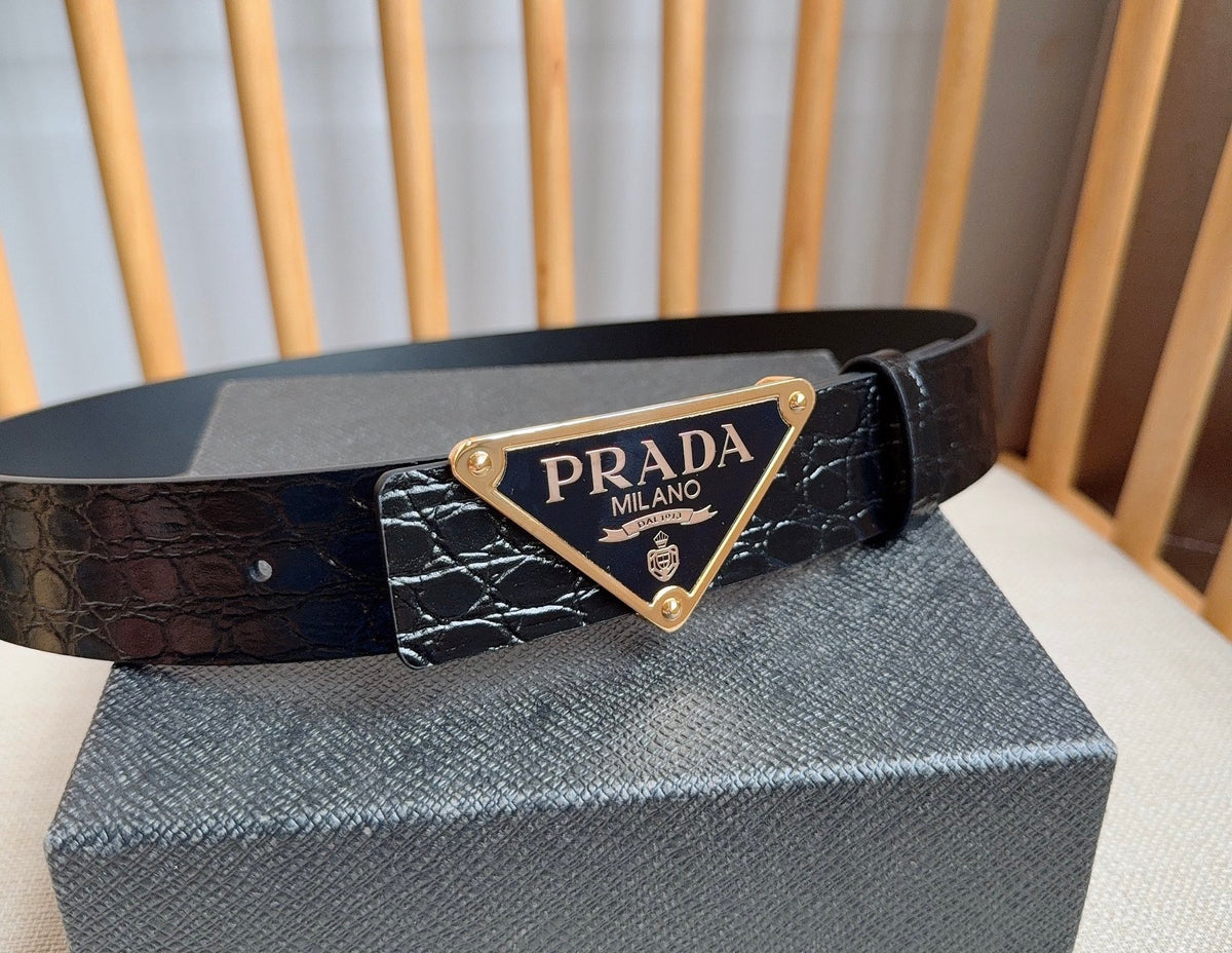 Ремінь Prada з натуральної шкіри