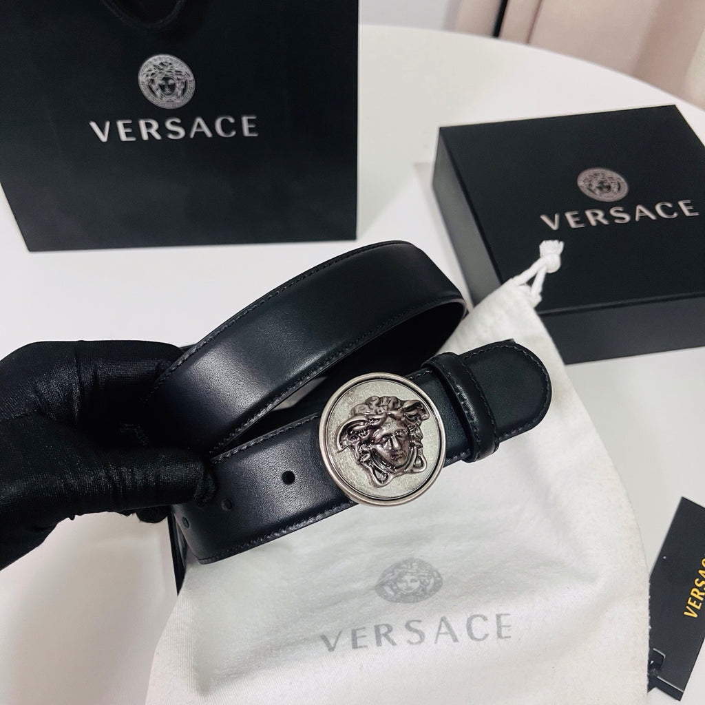 Ремінь Versace з натуральної шкіри