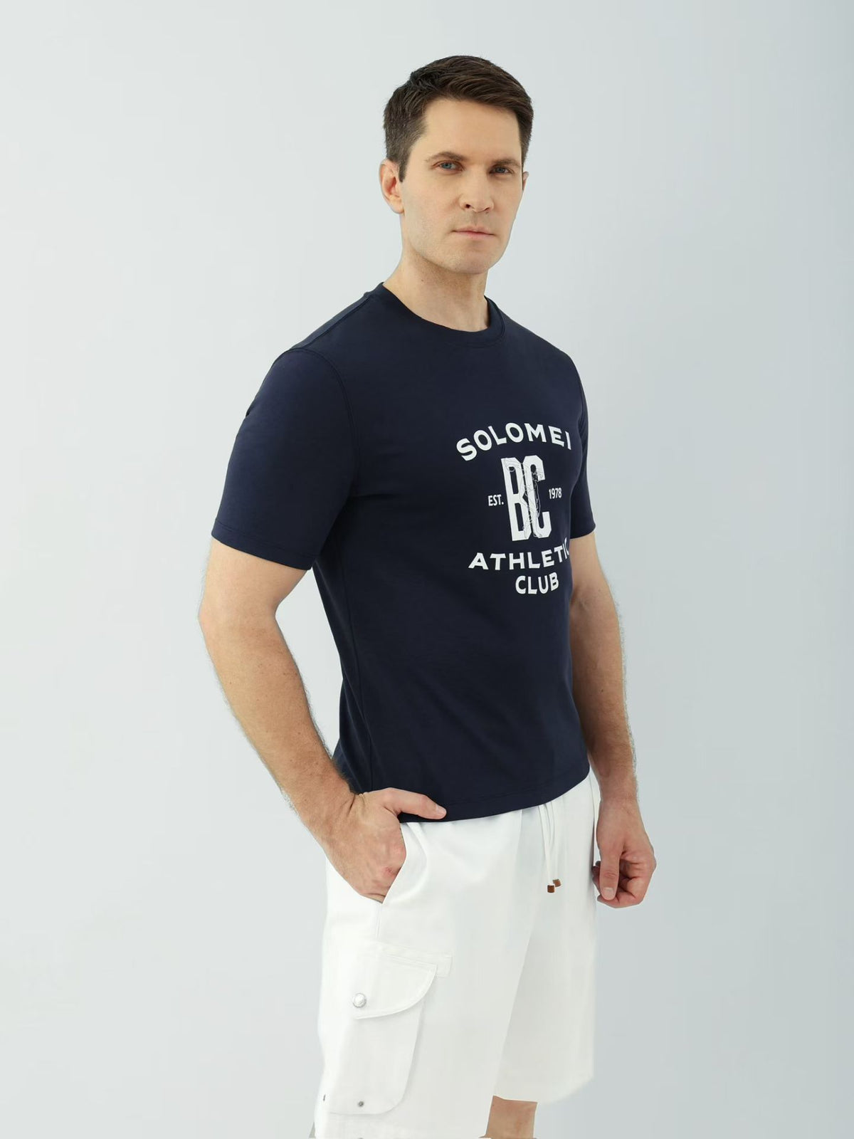 Чоловіча бавовняна футболка Brunello Cucinelli Athletic Club — фото 2