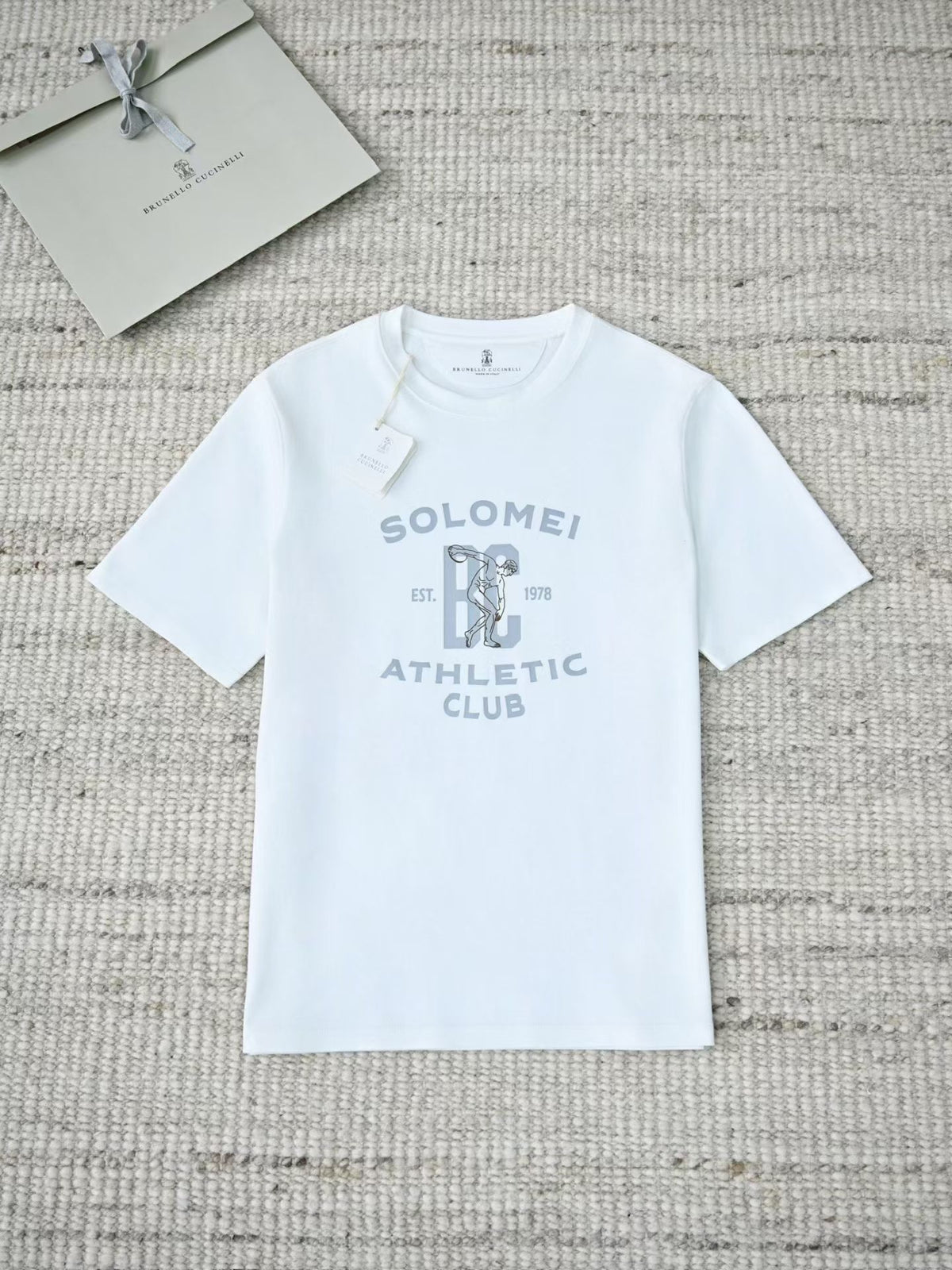 Чоловіча бавовняна футболка Brunello Cucinelli Athletic Club — фото 7
