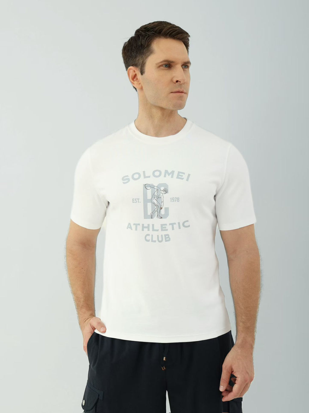 Чоловіча бавовняна футболка Brunello Cucinelli Athletic Club — фото 1