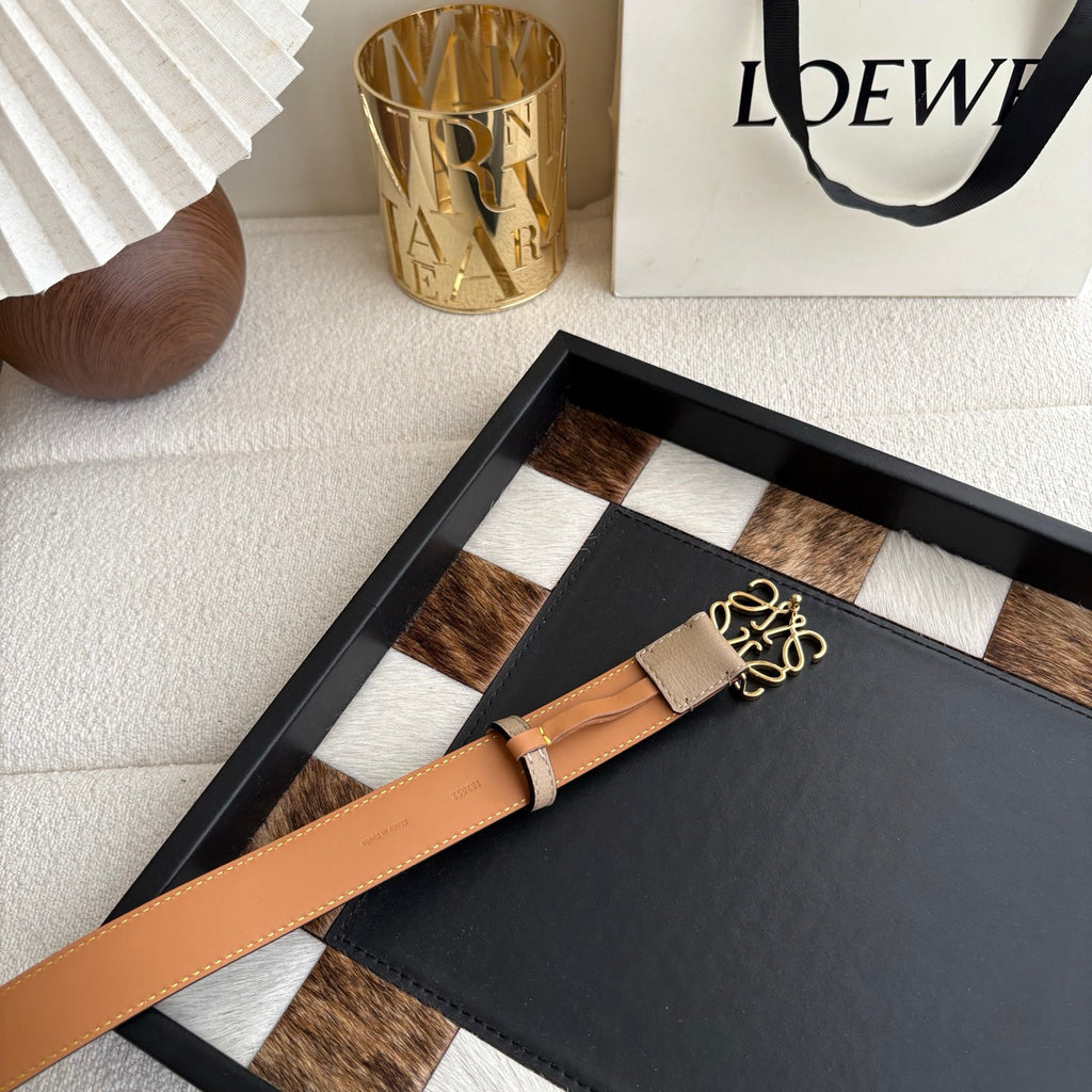 Ремінь Loewe з натуральної шкіри