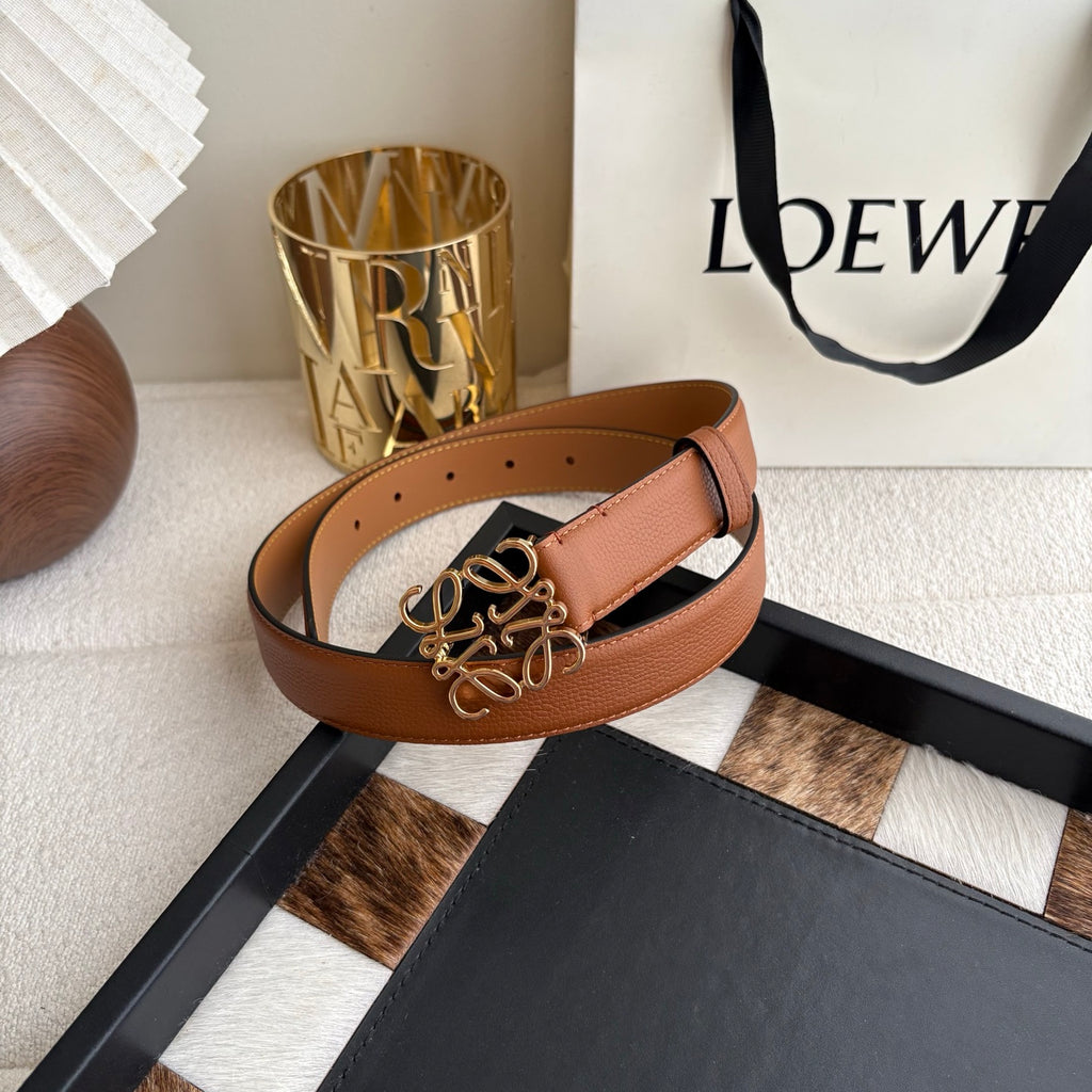 Ремінь Loewe з натуральної шкіри