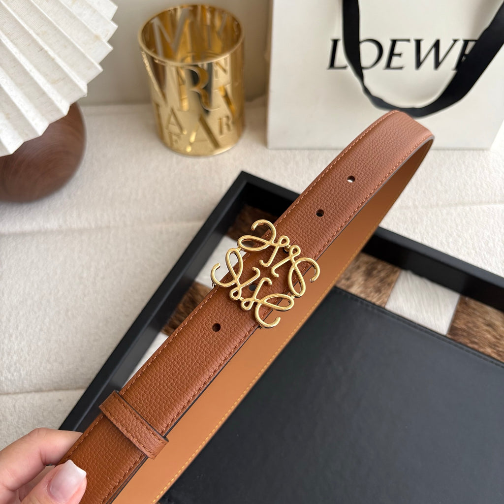 Ремінь Loewe з натуральної шкіри