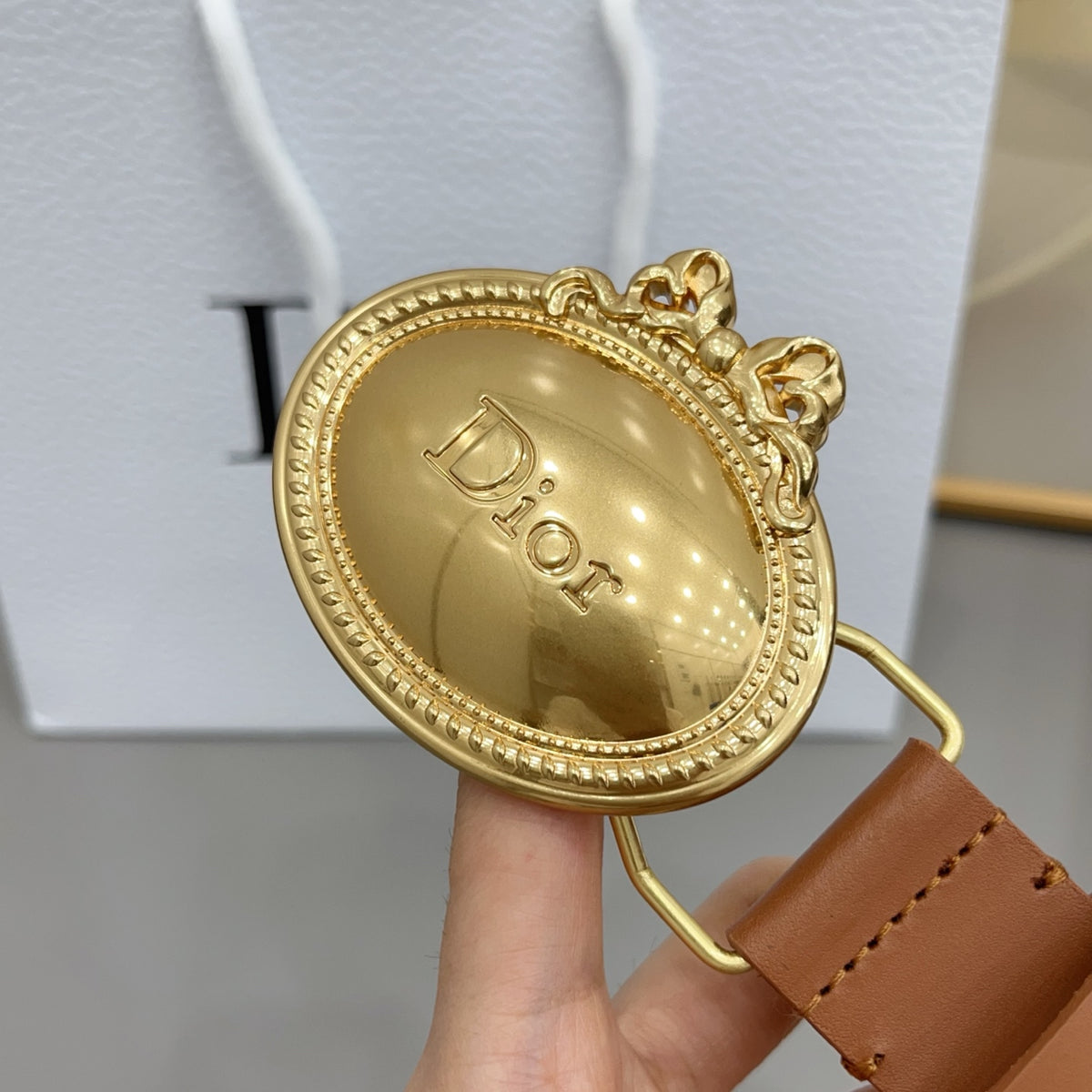 Ремінь Dior з натуральної телячої шкіри