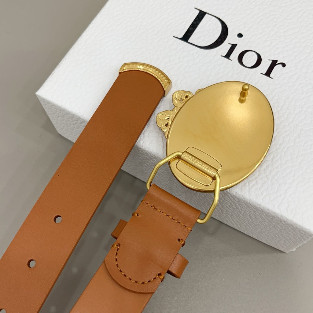 Ремінь Dior з натуральної телячої шкіри