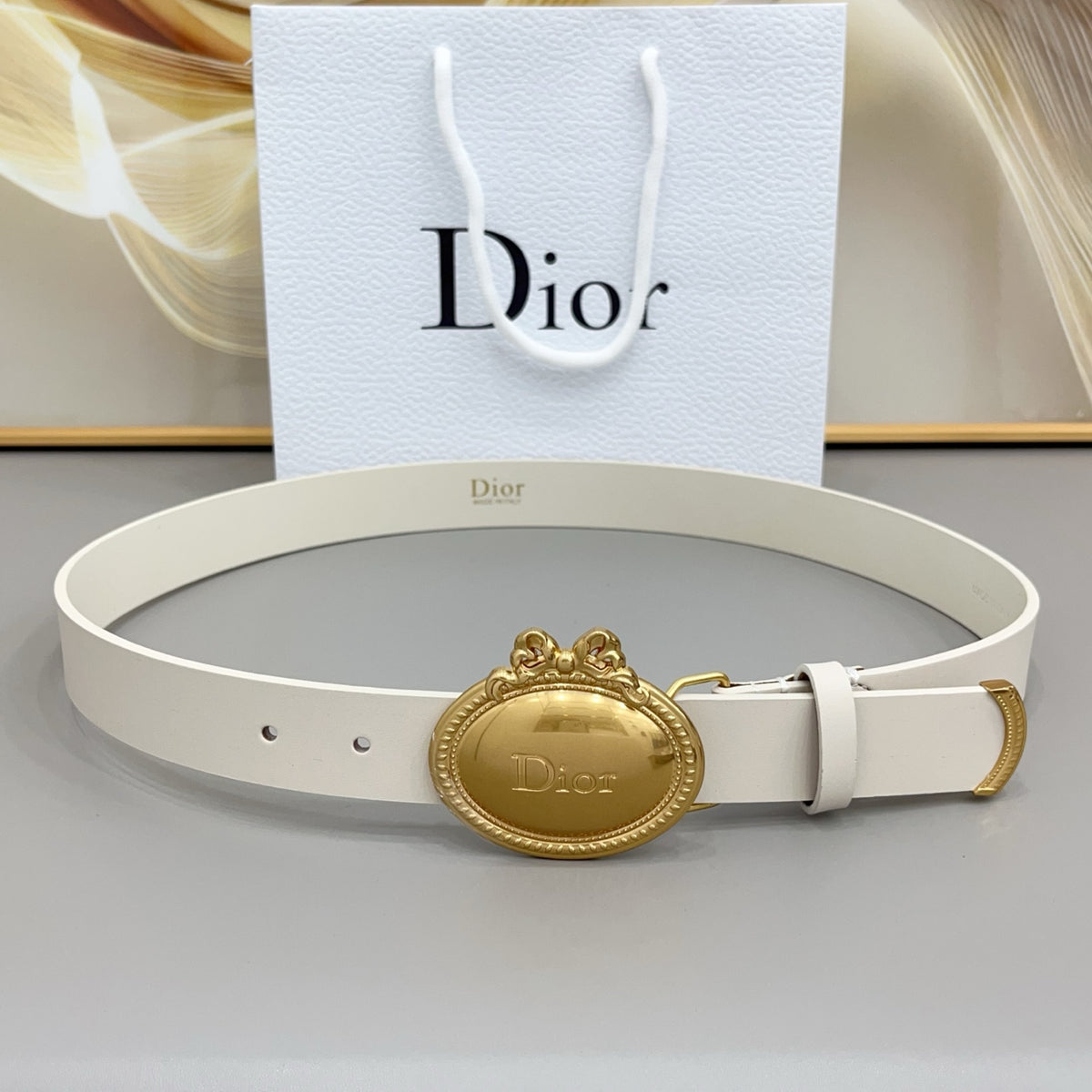 Ремінь Dior з натуральної телячої шкіри