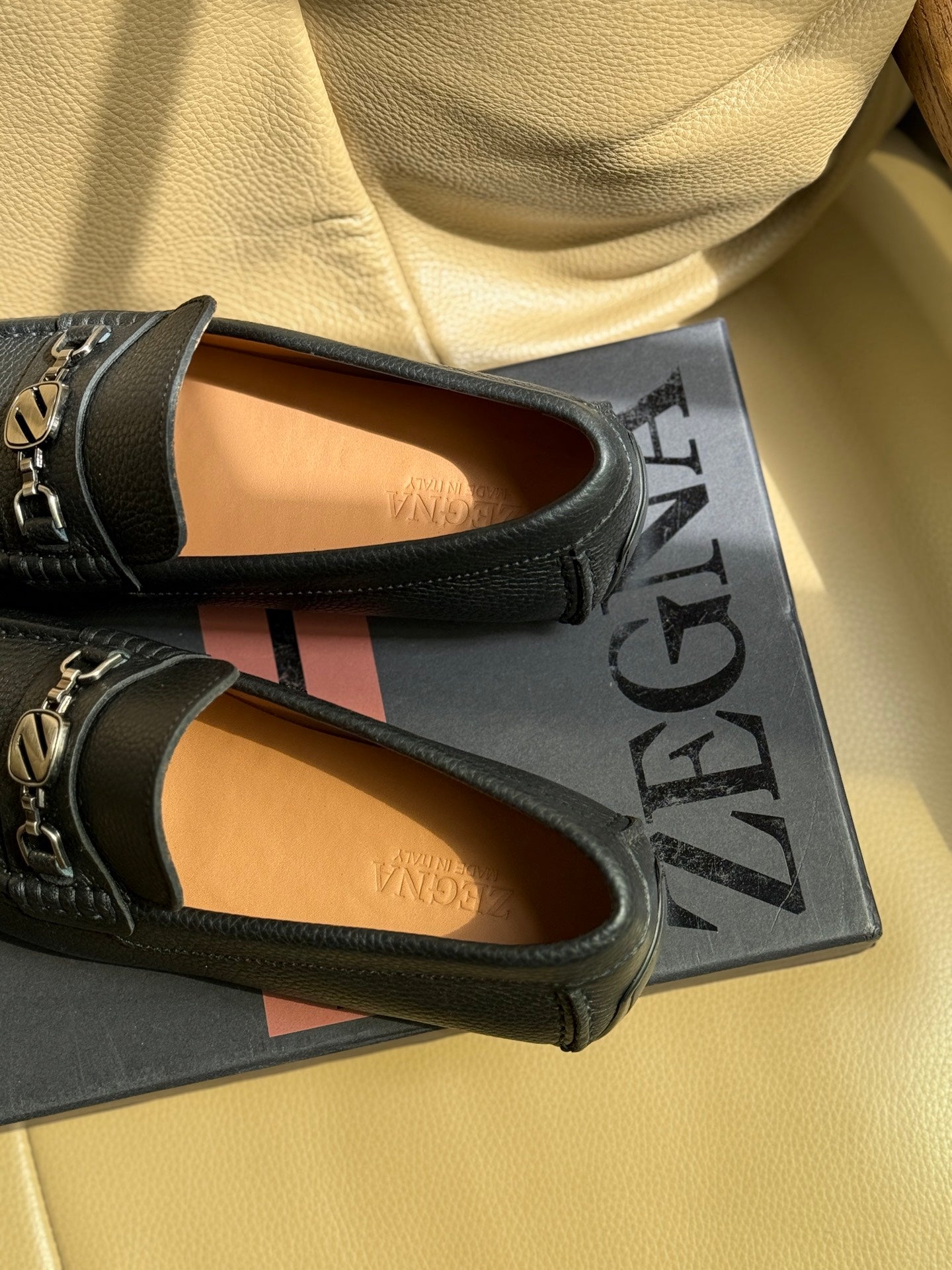 Елегантні шкіряні лофери Zegna