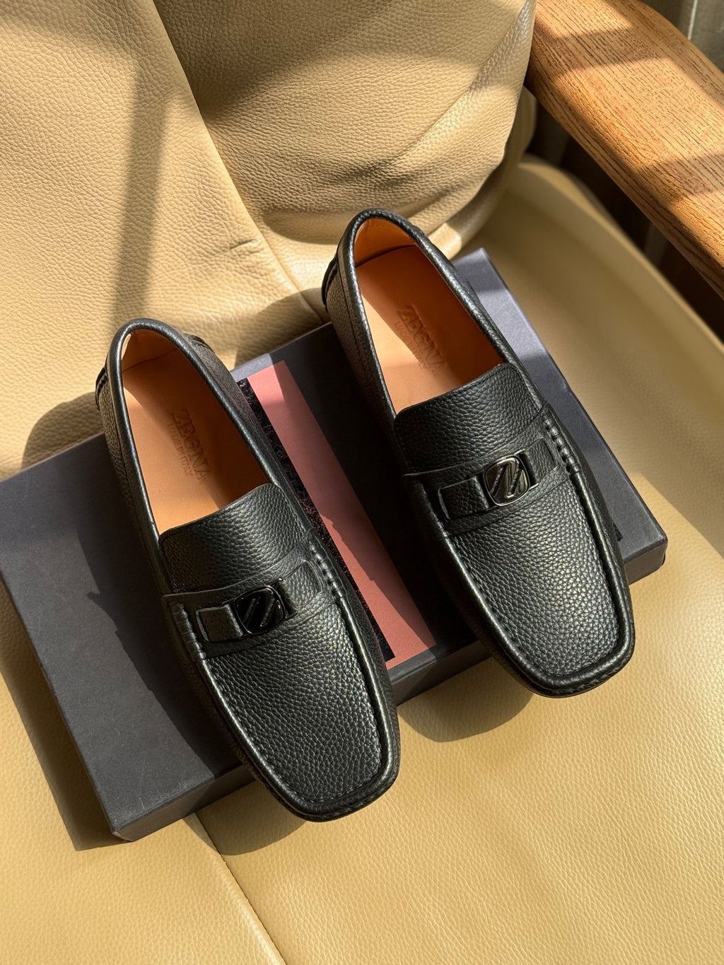 Комфортні шкіряні лофери Zegna