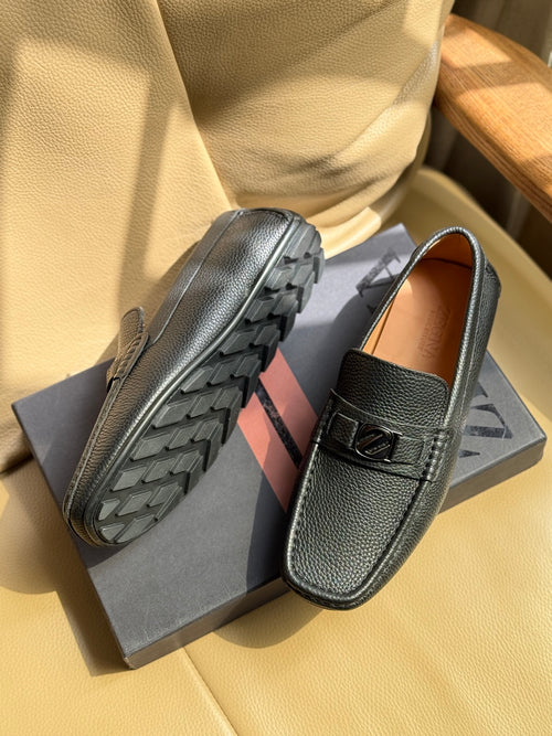 Комфортні шкіряні лофери Zegna