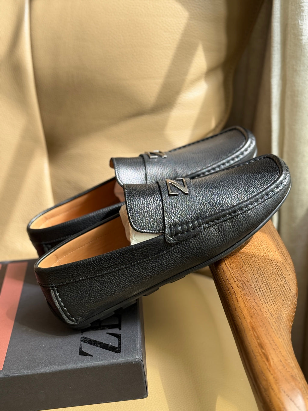 Вишукані шкіряні лофери Zegna