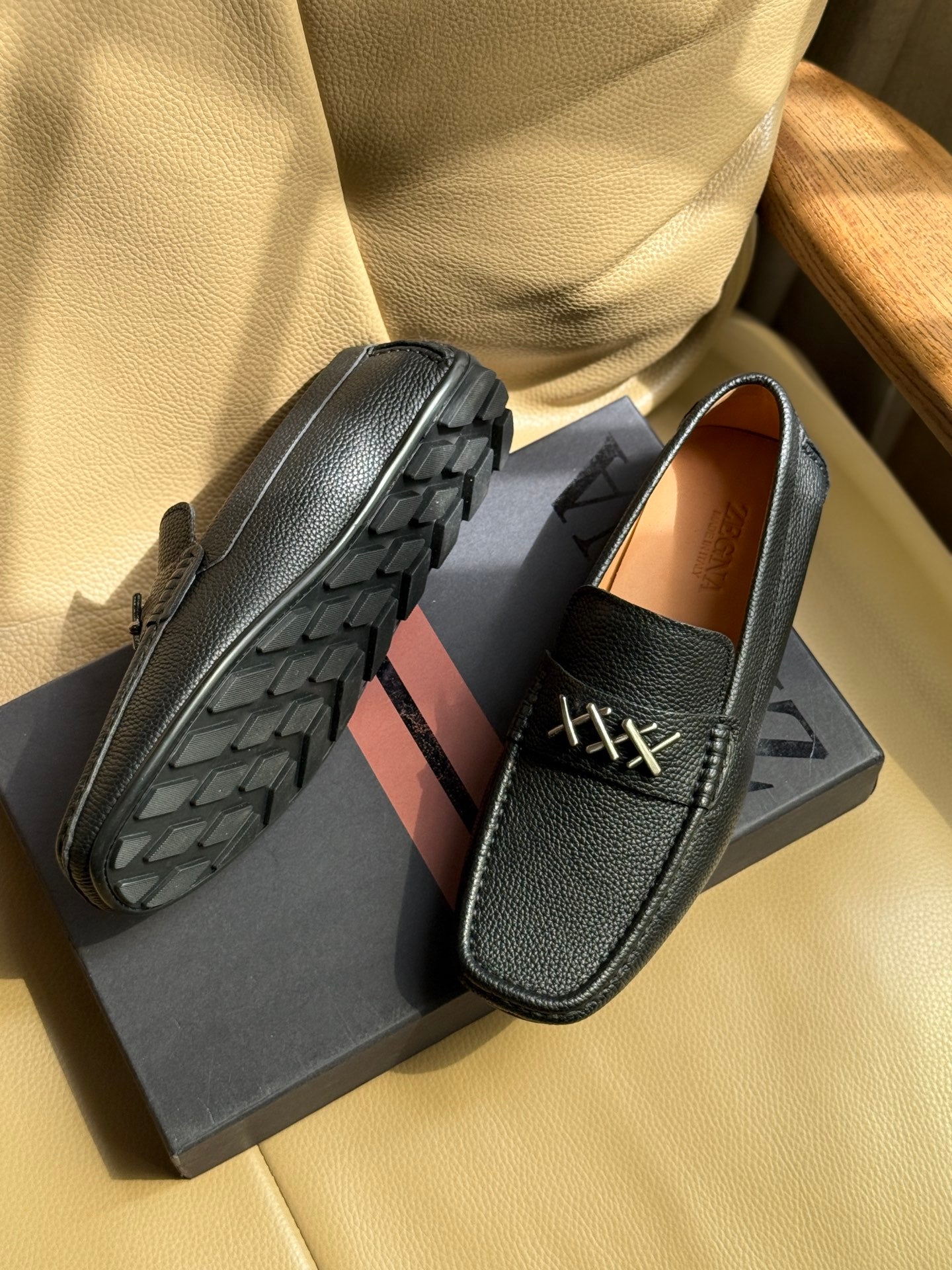 Преміальні шкіряні лофери Zegna